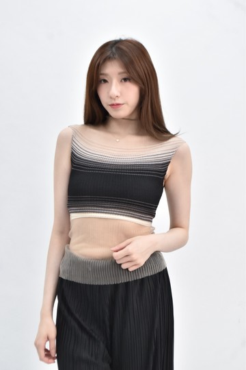 【加購優惠】(S) 【簡立喆私服】針織無袖杏色上衣
