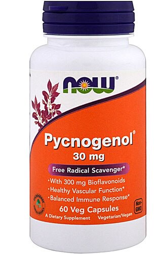 NOW Foods Pycnogenol 30 mg - 60 Veg Capsules