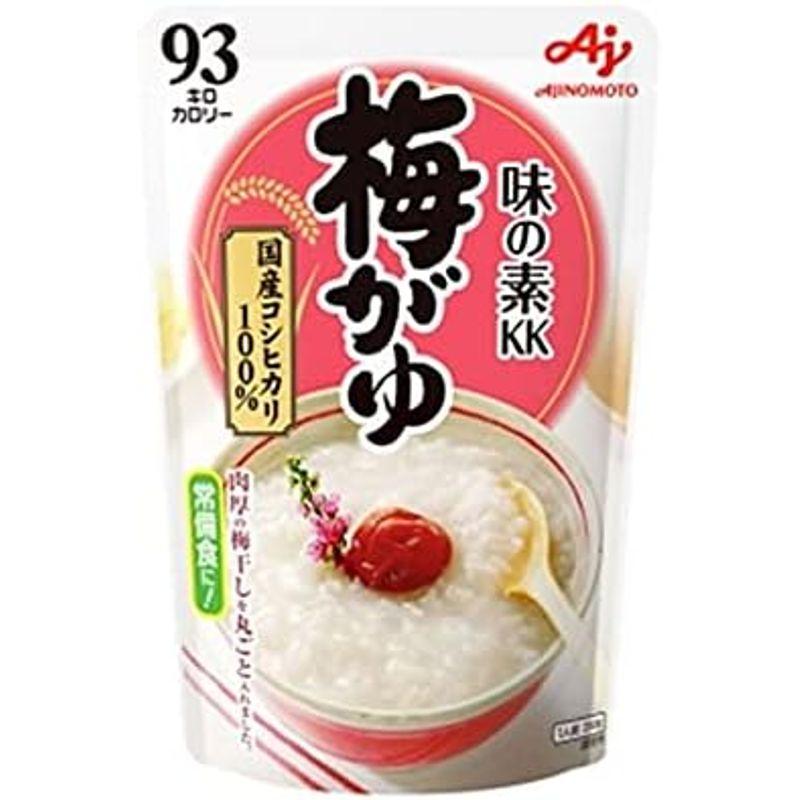 味の素KK おかゆ 白がゆ250g、玉子がゆ250g、小豆がゆ250g、梅がゆ250g、紅鮭がゆ250g 5種アソート 各1個セット