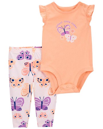 Baby 2-Piece Butterfly Bodysuit Pant Set