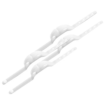 FaSoLa 多用途吸管 湯匙固定矽膠夾 矽膠材質 2入組  21 x 1.1 x 1.8cm  白色  2組