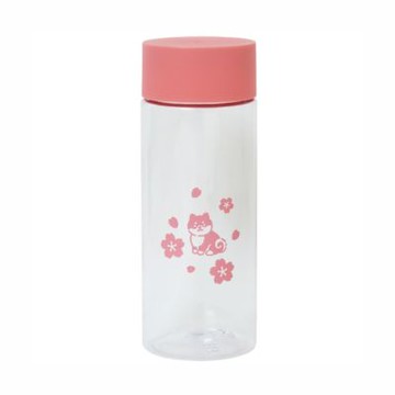 浪漫櫻花-櫻花與柴犬透明水瓶310ml(1入)