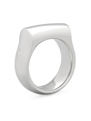 Tom Wood - recycled sterling silver Crest band ring - unisex - Sterling Silver/Recycled Silver - 48
