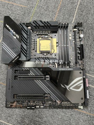 華碩ROG MAXIMUS XII EXTREME M12E 主板 9成新 帶天線 自帶擋板 高性能【三和電腦配件店】