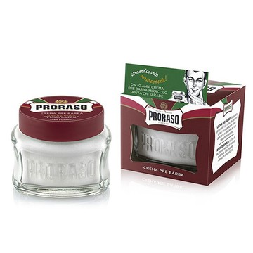 義大利 Proraso 鬍前軟化膏（紅標/滋潤檀香）鬍前膏 鬍前霜鬍前乳 鬍子鬍鬚鬍根軟化 男性除毛膏 男士男生除毛 男
