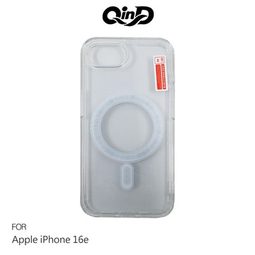 QinD Apple 蘋果 iPhone 16e 磁吸太空殼 保護殼 保護套 手機殼 透明殼 雙料殼 支援 MagSafe