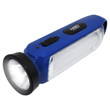 太星電工 夜巡俠LED充電式手電筒 輕巧便攜 節能LED燈 露營照明  藍色  1入