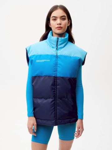 PANGAIA - FLWRDWN Gilet - navy blue - XS XS