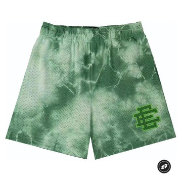 EE休閒美式冰絲潮牌短褲肌肉運動四分男夏季網眼透氣籃球速幹跑步美式籃球褲運動短褲大尺碼短褲男休閒短褲五分褲男籃球褲男