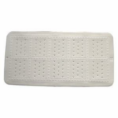 ds-2260915 （まとめ）滑り止めバスマット Mサイズ ホワイト【×2セット】 (ds2260915)