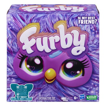 Hasbro 孩之寶 Furby 菲比小精靈 電子互動絨毛玩偶  紫色  1盒  22.9cm