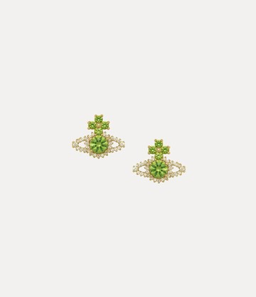 Vivienne Westwood Valentina Orb Earrings Gold-peridot-lime-green-cz Gold-peridot-lime-green-cz Women