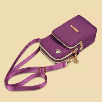 新款裝手機包女斜挎迷你小包包放手機袋子掛脖布袋便攜手腕零錢包