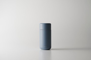 日本Marna陶瓷雙層保溫保冷杯350ml - 藍色