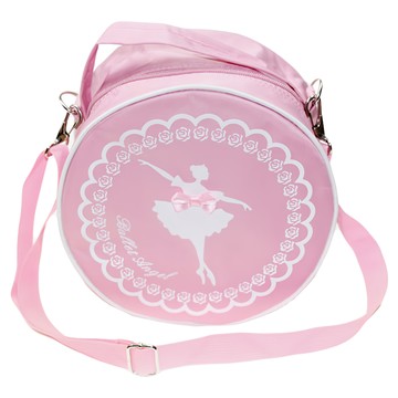兒童芭蕾商城 芭蕾圓形幼兒包  均碼  粉色 + 白色