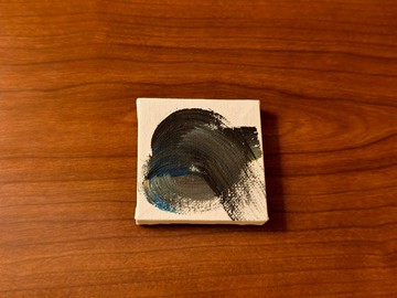 迷你掛畫/壓克力水彩畫/無框畫/療癒畫/抽象畫