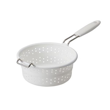 日本ASVEL手柄矽膠漏勺 (白色)