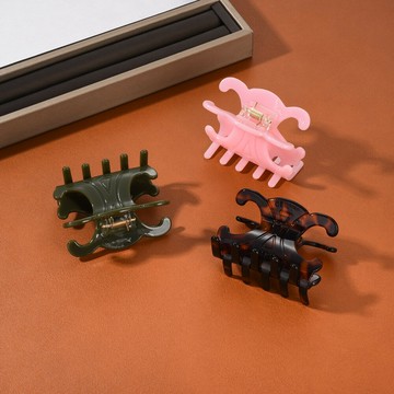 凱旋門系列樹脂亞克力發夾lisa同款鯊魚彩色夾發飾大小號抓夾發飾