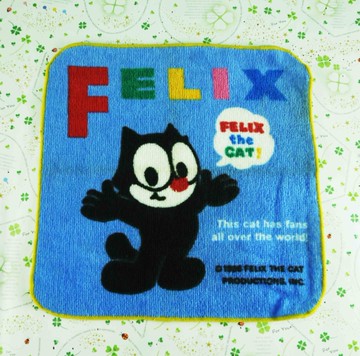 【震撼精品百貨】菲力貓_Felix the Cat-手帕-藍
