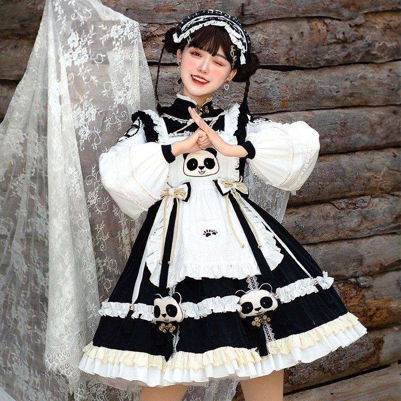 パンダ メイド ロリータ はれあめ 中華 チャイナ コスプレ