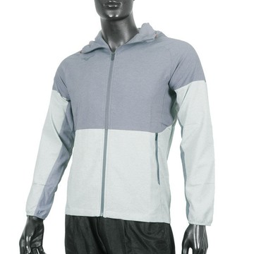 Mizuno 男 平織連帽外套 運動 休閒 抗紫外線 吸汗 快乾 彈性 美津濃 灰 [32MCB01010]