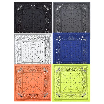 美式 文青 腰果花 螢光色  圖騰 頭巾 GD 方巾 街頭 重機 哈雷 領巾 嘻哈 穿搭 復古 印度安 阿美咖