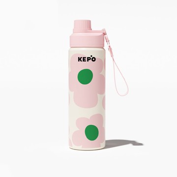 KEPO LQ 600ML KC011運動保溫保冷杯 隨行保溫保冷杯 316L不銹鋼內膽 粉色