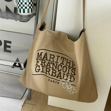 🇰🇷韓國KKOBA 現貨 Marithe 經典LOGO 花花 帆布袋 袋子 韓國代購 肩背包 購物袋 環保袋 帆布包