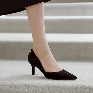 [SAPPUN] Avinne 小金釦絨面細高跟鞋 (5/7/9cm)