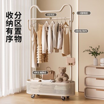 免運 開發票 衣帽架 落地衣架 簡易衣架衣帽架臥室落地家用掛衣架輕奢移動收納衣服置物架