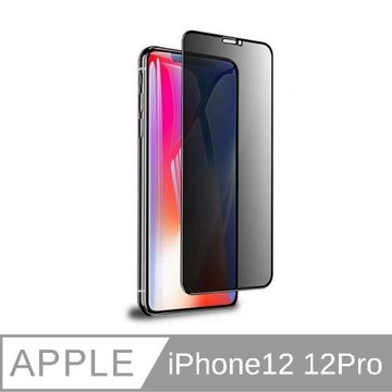 （JIEN HONG ）iPhone 12/12Pro 通用 3D滿版（防窺）保護貼 正面高清 側面防窺