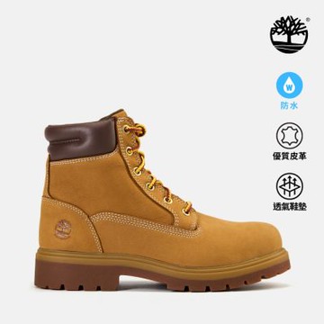 Timberland官方旗艦 女款小麥色休閒防水6吋靴|A41PG754