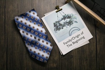 復古老花真絲領帶紳士商務百搭necktie