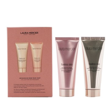 蘿拉蜜思 Laura Mercier - 玫瑰注入面膜二重奏套裝: 無瑕玫瑰保濕煥采面膜 - 75g/2.5oz + 1x 無瑕玫瑰淨化泥膜 - 75g/2.5oz