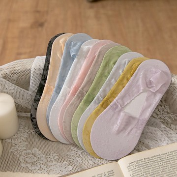 春夏新款女性小花蕾絲淺口襪子