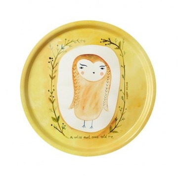 Wise Owl 限量手繪拖盤 | Donna Wilson