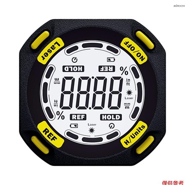 RICHMETERS 雷射數字量角器RM081 傾角測量儀 3合1雷射水準儀盒 C型充電角度計 測量工具 4*90°坡度