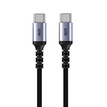 1.5m 【魔宙】Type-C 公對公 PD60W 20V/3A 480Mbps高速充電傳輸線1.5M