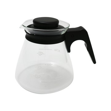 一品川流 台灣製 玻璃咖啡壺-605cc-塑膠手把-2入