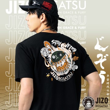 【新品2件75折】日傳大首怪談短TEE(黑) - BLUE WAY 地藏小王