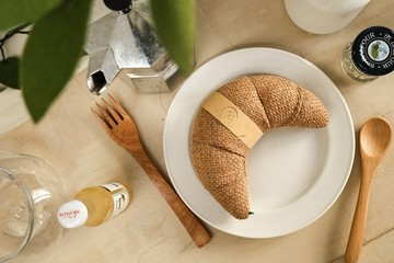 可頌 Croissant 純手作 吊飾 擺飾 貓咪 兒童玩具 烘焙