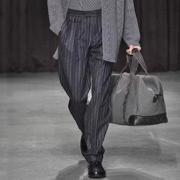 男士春秋大碼寬松直筒西褲胖子抗皺加肥加大垂感羊毛呢休閑褲男潮