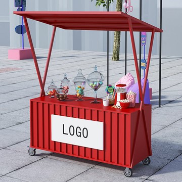 免運 夜市擺攤車 移動展示架 攤位架 擺攤工作台 現代可移動鐵藝花車夜市擺攤車市集推車夜市網紅攤位售貨車推車 特價下殺 公司貨 可開發票