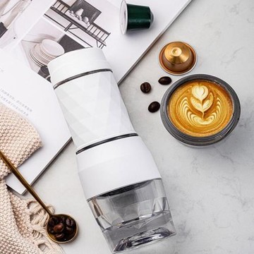 zigo意式咖啡機便攜家用小型一人手壓手動濃縮咖啡粉膠囊隨身迷你