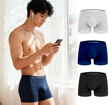 P.STAR-零著感3D超薄冰絲褲3入