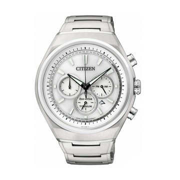 CITIZEN Eco-Drive超級鈦三眼計時腕錶(CA4021-51A)
