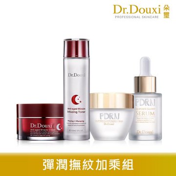 Dr.Douxi 朵璽 彈潤撫紋加乘組(熬夜前導液 150ml+PDRN外泌體水光精華 30ml+PDRN外泌體水光雲朵霜 50ml+熬夜霜50ml)