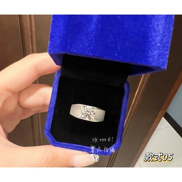 ［Hi rosé!］現貨！實品拍攝！超有型、時尚款！精選特價款！霸氣男士鑲嵌八心八箭兩克拉開口男戒 超閃超亮 結婚 訂婚