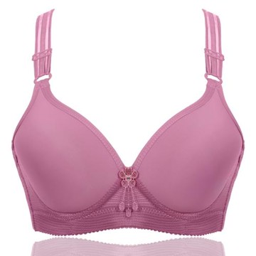 大碼薄款無鋼圈純棉文胸無痕舒適全棉胖人小胸中老年女士媽媽內衣