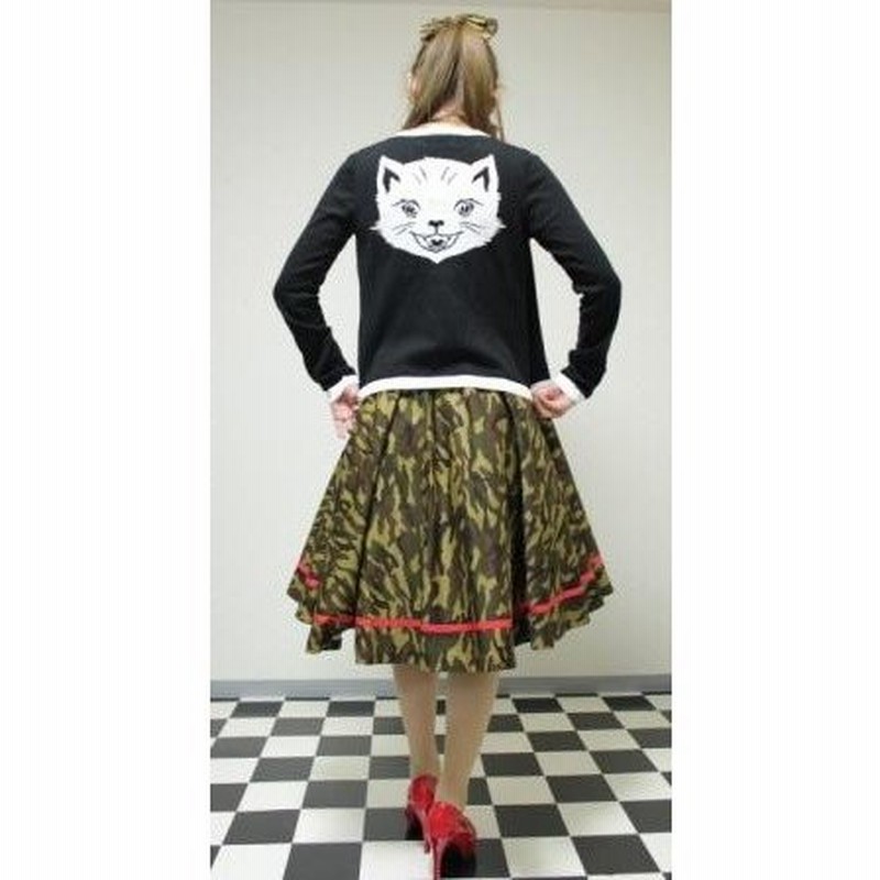 猫柄 黒色カーディガン ロカビリー オールディーズファッション 通販 Lineポイント最大0 5 Get Lineショッピング